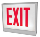 ORBIT CESL-W-2-EB-E-LR Chicago Approved Led Exit Sign White Housing 2F Battery Back-up Exit Left/Right Arrow