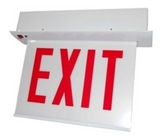 ORBIT CESRE-A-1-AC-E-D Chicago Approved Led Recess Exit Sign Al Housing 1F AC Only Ext Double Arrows