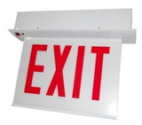 ORBIT CESRE-A-1-EB-E-D Chicago Approved Led Recess Exit Sign Al Housing 1F Battery Back-up Ext Double Left Arrows