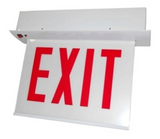 ORBIT CESRE-A-2-AC-E-LR Chicago Approved Led Recess Mount Exit Sign Al Housing 2F AC Only Ext Left/Right Arrow