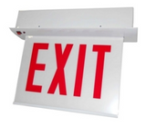 ORBIT CESRE-A-2-EB-S-R Chicago Approved Led Recess Mount Exit Sign Al Housing 2F Battery Back-up Stairs Right Arrow