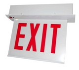 ORBIT CESRE-W-1-AC-S-D Chicago Approved Led Recess Exit Sign White Housing 1F AC Only Stairs Double Left Arrows