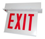 ORBIT CESRE-W-1-AC-S-LR Chicago Approved Led Recess Exit Sign White Housing 1F AC Only Stairs Left/Right Arrow