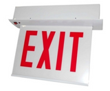 ORBIT CESRE-W-1-AC-S-N Chicago Approved Led Recess Mount Exit Sign White Housing 1F AC Only Stairs No Arrows