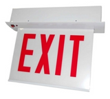 ORBIT CESRE-W-2-AC-E-L Chicago Approved Led Recess Mount Exit Sign White Housing 2F AC Only Ext Left Arrow