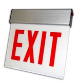 ORBIT CESSE-W-1-EB-E-R Chicago Approved Led Surface Exit Sign White Housing 1F Battery Back-Up Ext Right Arrow