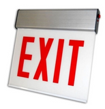 ORBIT CESSE-W-1-EB-S-D Chicago Approved Led Surface Exit Sign White Housing 1F Battery Back-Up Stairs Double Arrows