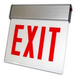ORBIT CESSE-W-2-AC-E-LR Chicago Approved Led Surface Exit Sign White Housing 2F AC Only Ext Left/Right Arrow