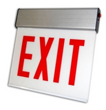 ORBIT CESSE-W-2-AC-S-L Chicago Approved Led Surface Exit Sign White Housing 2F AC Only Stairs Left Arrow