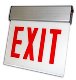 ORBIT CESSE-W-2-EB-E-N Chicago Approved Led Surface Exit Sign White Housing 2F Battery Back-up Ext No Arrows