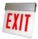 ORBIT CESSE-W-2-EB-E-L Chicago Approved Led Surface Exit Sign White Housing 2F Battery Back-up Ext Left Arrow
