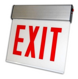 ORBIT CESSE-W-2-EB-E-R Chicago Approved Led Surface Exit Sign White Housing 2F Battery Back-up Ext Right Arrow