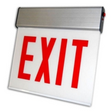 ORBIT CESSE-W-2-EB-S-D Chicago Approved Led Srfc Exit Sign White Housing 2F Battery Back-up Stairs Double Arrows