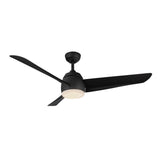 Kuzco Lighting CF91954-MB Thalia 54 inch 3 Blade LED Smart Ceiling Fan in Matte Black