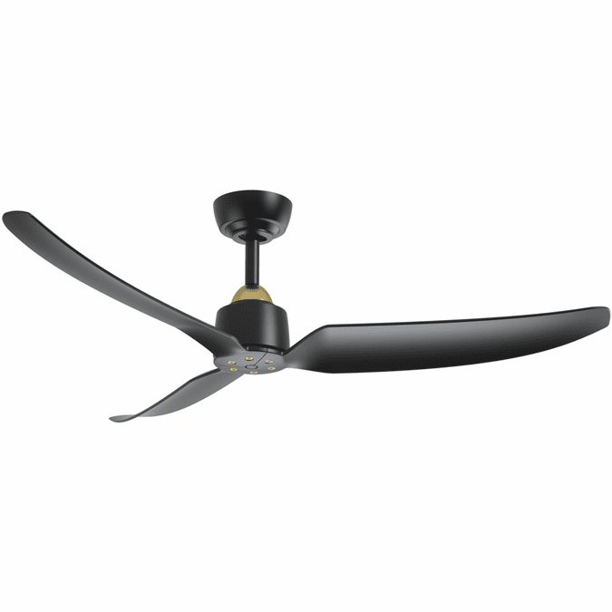 Kuzco Lighting CF92952-BG/MB Hugo 52 inch Ceiling Fan Brushed Gold and Matte Black Finish