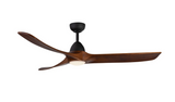 Kuzco Lighting CF97860-MB/DW Baylor 60 inch Matte Black/Dark Walnut LED Ceiling Fan