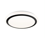 DALS Lighting CFG13-CC-BK Ora 13" Round LED Flush Mount Light - CCT Selectable - 120V - Black Finish