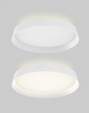 DALS Lighting CFH12-3K-WH 2-Light 12'', 1850lm, 3000K LED Flush Mount Ceiling Light in White Finish