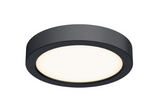 DALS Lighting CFLEDR06-CC-BK 6" LED Surface Mount Light - CCT Selectable - 700 Lumens - 120V - Black Finish