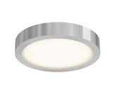 DALS Lighting CFLEDR06-CC-SN 6" LED Surface Mount Light - CCT Selectable - 700 Lumens - 120V - Satin Nickel Finish