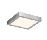 DALS Lighting CFLEDSQ06-CC-SN 11 Watt 6" Square LED Surface Mount - CCT Selectable - 700 Lumens - 120V - Satin Nickel Finish