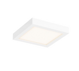 DALS Lighting CFLEDSQ06-CC-WH 11 Watt 6" Square LED Surface Mount - CCT Selectable - 700 Lumens - 120V - White Finish