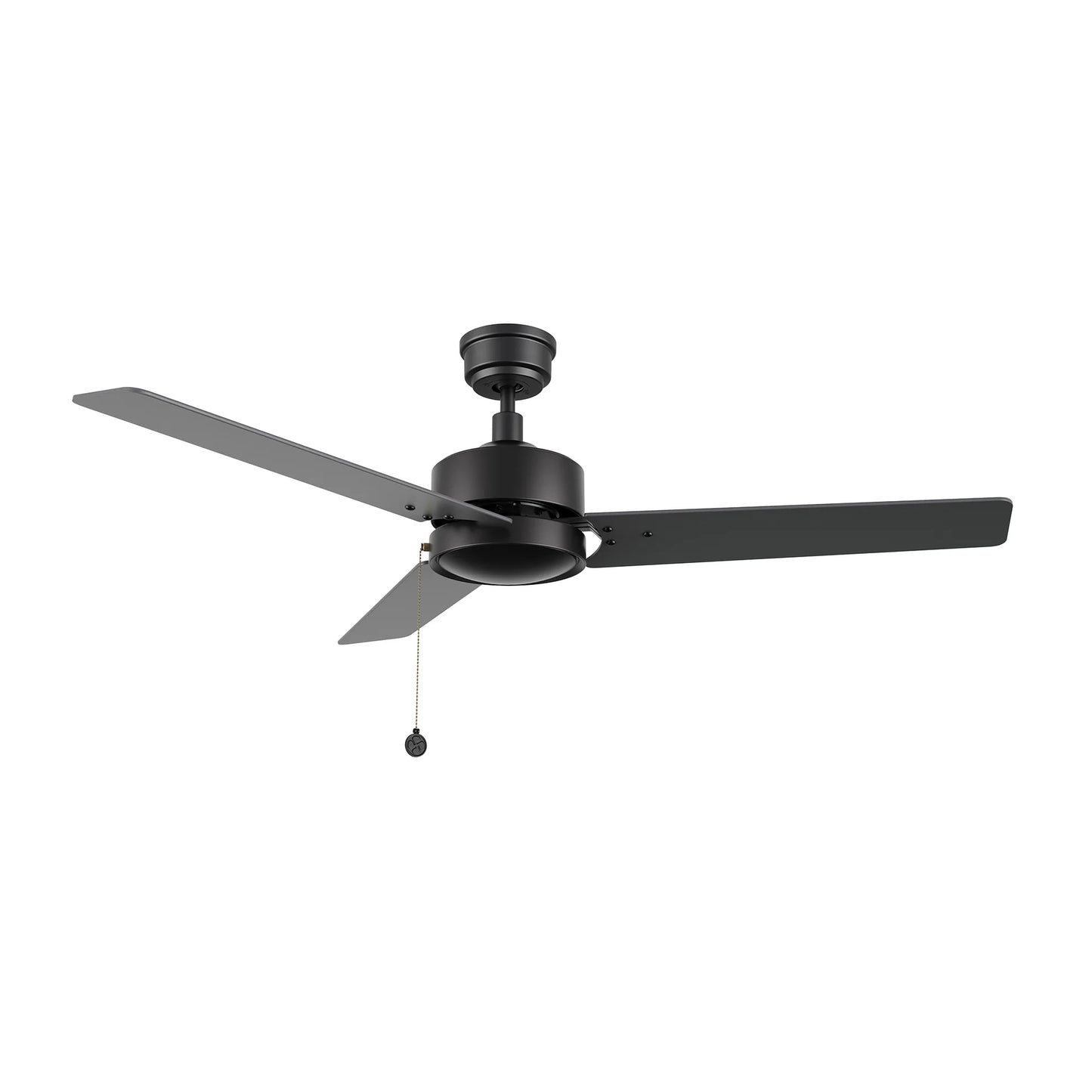 Carro USA CFP523E5-N30-B2-1 52" VINK Ceiling Fan with Pull Chain Control - Fixture Finish: Black - Blade Finish: Black