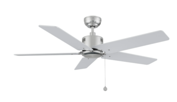 Carro USA CFP525E5-N20-SJ-1 Apex Contemporary 52" Ceiling Fan, Brushed Nickel/Silver Finish