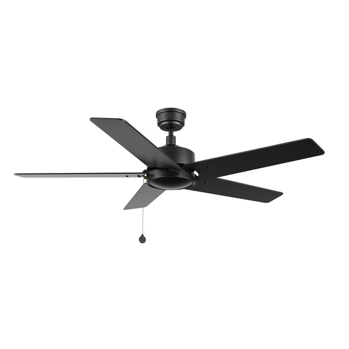 Carro USA CFP525E5-N30-B2-1 52" Vink 5-Blade Ceiling Fan with Pull Chain - Fixture Finish: Black - Blade Finish: Black