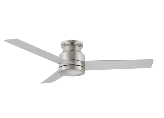 Carro USA CFR523E5-N10-SJ-1-FM 52 Inch Santana Contemporary Brushed Nickel Home Ceiling Fan