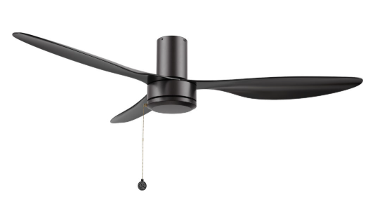 Carro USA CFR523N4-N10-B2-1-FM Isola Modern Black 52" Home Ceiling Fan, Black Finish