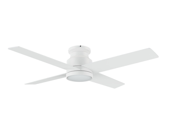 Carro USA CFR524E5-L12-W1-1-FM 52 Inch Santana Modern White LED Home Ceiling Fan