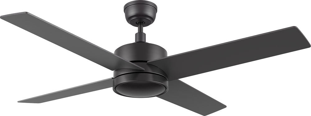 Carro USA CFR524E5-N10-B2-1 52" Santana Contemporary Home LED Ceiling Fan - Fixture Finish: Black - Blade Finish: Black