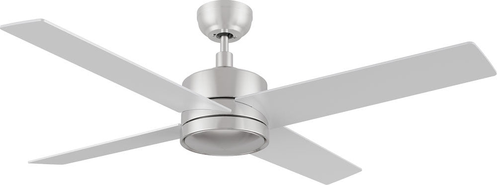 Carro USA CFR524E5-N10-SJ-1 52" Santana Modern Home LED Ceiling Fan - Fixture Finish: Brushed Nickel - Blade Finish: Silver