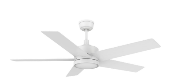 Carro USA CFR525E5-L11-W1-1 52 Inch Santana Contemporary White LED Ceiling Fan