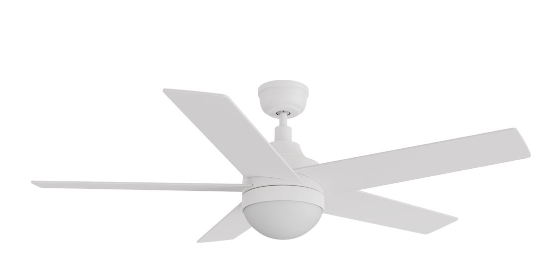 Carro USA CFW525E6-L11-W1-1 Kimball Contemporary LED 52" Home Ceiling Fan, White Finish