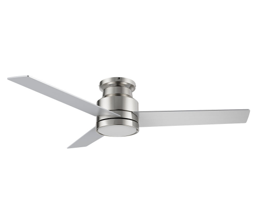 Carro USA CFW523E5-L12-SJ-1-FM 52 Inch Santana Modern Brushed Nickel LED Ceiling Fan