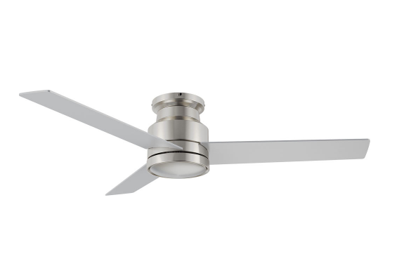 Carro USA CFW523E5-N10-SJ-1-FM 52 Inch Santana Modern Brushed Nickel Ceiling Fan