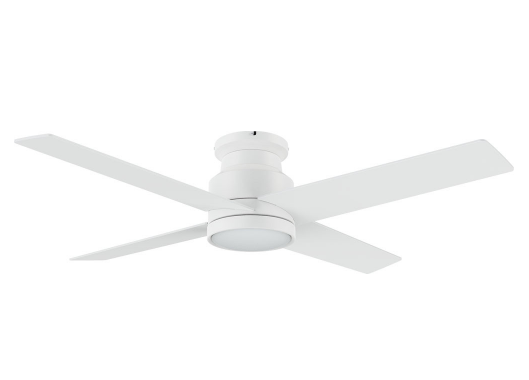 Carro USA CFW524E5-L12-W1-1-FM 52 Inch Santana Contemporary White LED Ceiling Fan