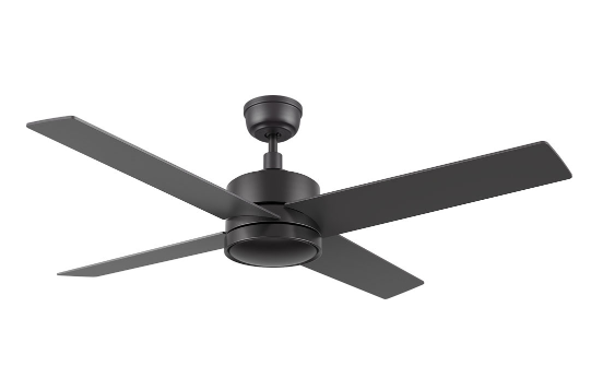 Carro USA CFW524E5-N10-B2-1 52 Inch Santana Contemporary Black Home Ceiling Fan