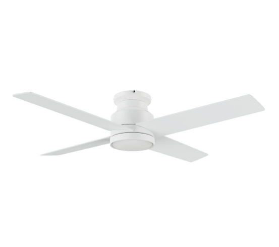 Carro USA CFW524E5-N10-W1-1-FM 52 Inch Santana Modern White Home Ceiling Fan