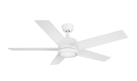 Carro USA CFW525E5-L11-W1-1 52 Inch Santana Contemporary White LED Ceiling Fan