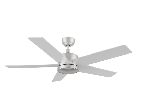 Carro USA CFW525E5-N10-SJ-1 52 Inch Santana Contemporary Brushed Nickel Ceiling Fan