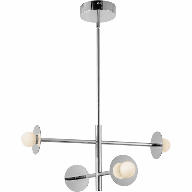 Kuzco Lighting CH15504-CH-UNV Elixir LED 22.13 inch Chandelier Ceiling Light Chrome Finish