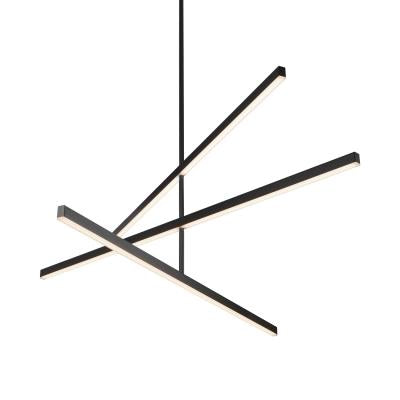 Kuzco Lighting CH10356-BK-UNV Vega LED 0.75 inch Chandelier Ceiling Light Black Finish