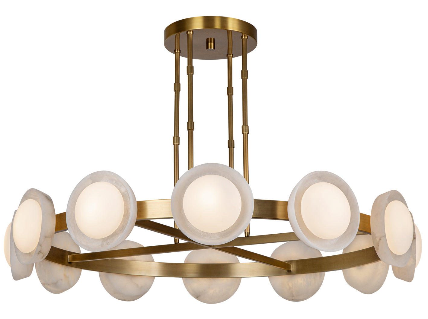 Alora Lighting CH320050VBAR Alonso 50.50 inch Chandelier