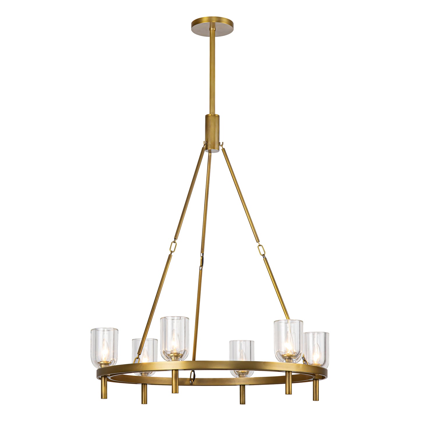 Alora Lighting CH338632VBCC Lucian 6 Light 31.50 inch Chandelier