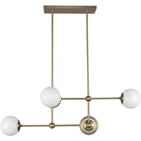 Alora Mood CH407342BGGO Fiore 4 Light 16.63 inch Brushed Gold Chandelier Ceiling Light