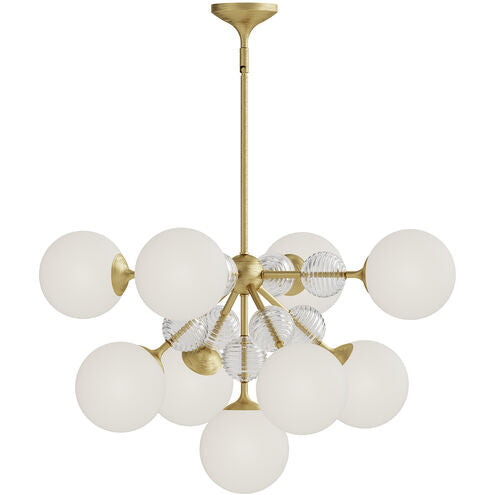 Alora Mood CH415331BGOP Celia 9 Light 30.25 inch Brushed Gold Chandelier Ceiling Light