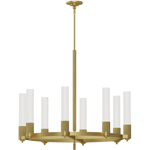 Alora Mood CH416108BG Rue 8 Light 38 inch Brushed Gold Chandelier Ceiling Light